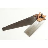 A tenon saw and a handsaw G