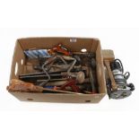 A quantity of saws, hammers,