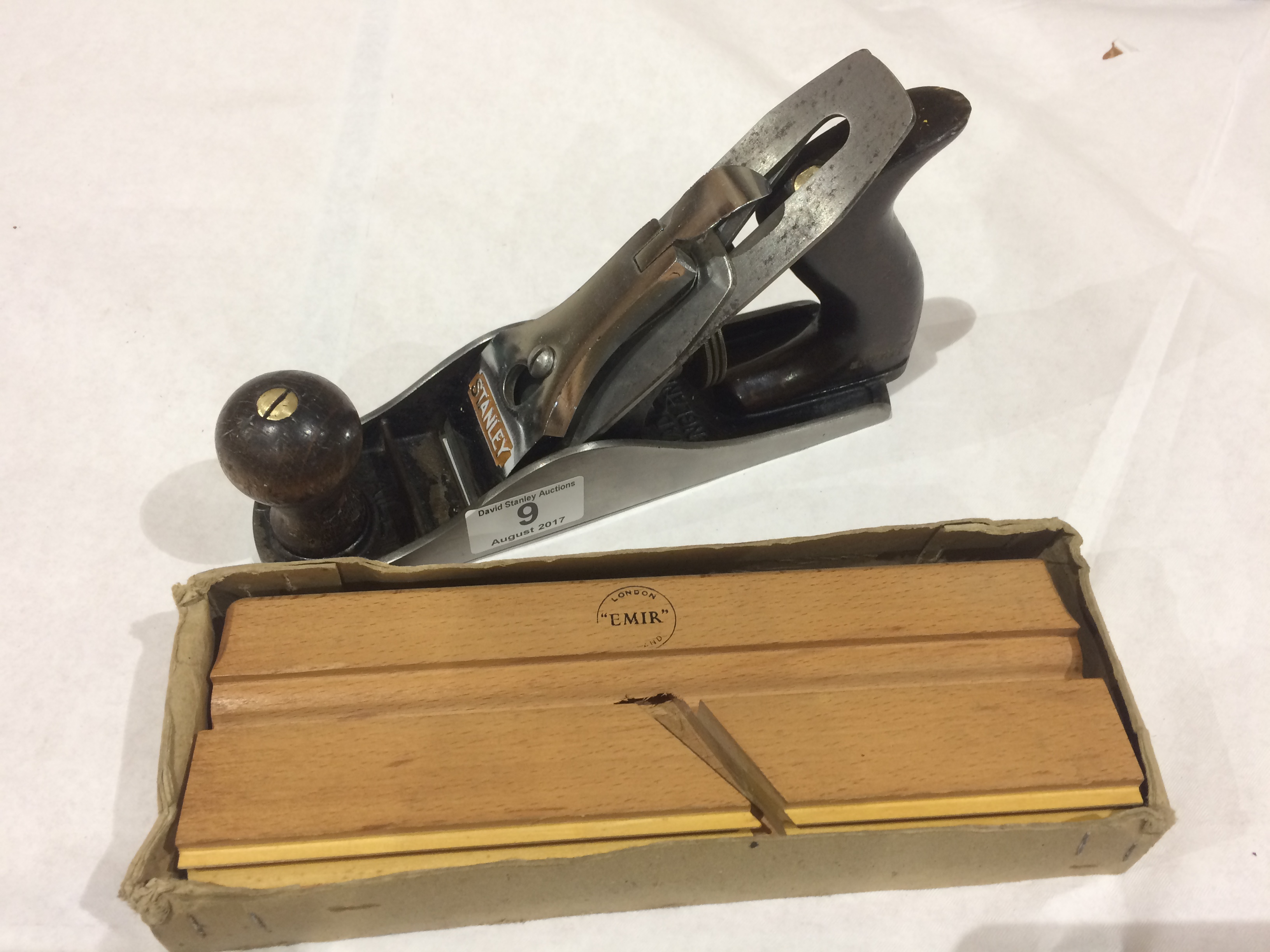 A STANLEY No 3 smoother and an unused EMIR bead plane G+