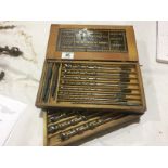 A set of IRWIN auger bits in original box