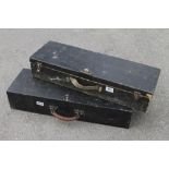 Two empty small pine toolboxes G