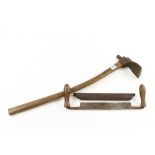 A drawknife by GILPIN and an adze G