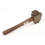 A gunmetal headed mallet with beech inserts G
