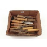 A quantity of chisels and gouges and carving tools G
