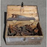 A pine chest of tools G