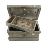 A small pine tool chest with lift out tray 19" x 11" x 10" G