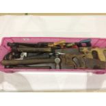 A box of hammers and saws G