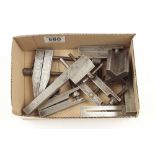 Five engineers clamps and two other tools G