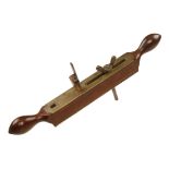 A brass faced mahogany circle cutter G+