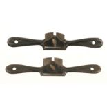 A pair of PRESTON No 1379 flat and round soled spokeshaves G+