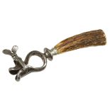 A French ham bone grip stamped Le Mareschal Versailles with antler handle F