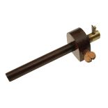 A rosewood and brass slitting gauge by MARPLES with boxwood screw G++