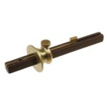 A rosewood mortice and marking gauge with heavy brass stock G++