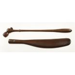 Two unusual early treen items,