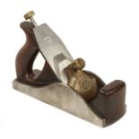 An Annealed iron NORRIS A12 smoother with rosewood infill and handle with replacement 2 1/4" Norris