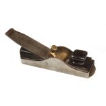A 10 1/2" d/t steel NORRIS No11 Improved pattern mitre plane with rosewood infill,