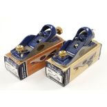 Two unused RECORD Nos 09 1/2 and 060 1/2 adjustable block planes in orig packaging and cartons N