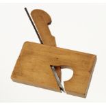 A miniature boxwood rebate plane by GLEAVE Manchester 3 1/2" x 1/2" F.