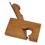 A miniature boxwood rebate plane by J BUCK 3 1/2" x 1/2" G++ DAW