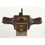 A most unusual craftsman made mahogany router with heavy brass fittings,