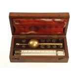 A Sikes's hydrometer by JOSEPH LONG London in orig fitted mahogany box G+