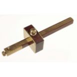 A recent nice quality mahogany and brass slitting gauge F