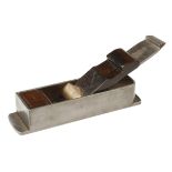 A rare d/t steel NORRIS No 11 mitre plane 9" x 2 1/2" with rosewood infill and scrolled wedge