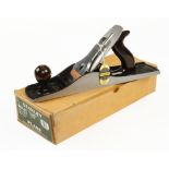 An unused English STANLEY No 5 1/2 jack plane with rosewood handle and knob and orig label in orig