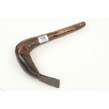 A French adze the handle made from a natural branch G