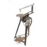 A HOBBIES treadle fretsaw good working order with trade label G