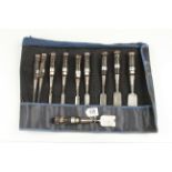 A set of Japanese bevel edge chisels 3mm to 42mm G