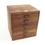 A kit of engineers tools in six drawer chest G