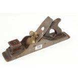 A 15" iron panel plane with brass lever G