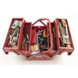 A canter lever tool box of tools