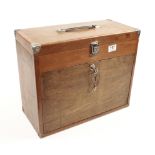 An engineers tool chest by UNION with seven drawers and lid with various tools replaced ply front