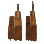 Two moulders 2 1/4" & 3" by GOUGH & BOWEN (marks G++) G+