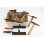 Seven slaters tools and crate hammers G