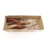 A set of six turning tools by CROWN G+