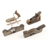 Four metal planes pitted and repaired G-