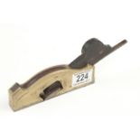 A steel and soled brass shoulder plane 5 1/2"x3/4" requires new wedge pitting spot to sole G