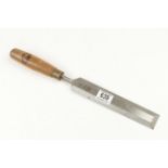 A 1 1/2" bevel edge chisel by MARPLES G+