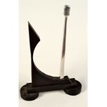 GORDON ALLEN Untitled Sculpture Aluminum polished and painted black Signed and dated 2007 Height