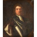 Early 18th century English School Portrait of John Woolrych of Dinmore in Partial Armour Oil on