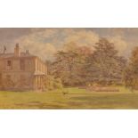 MARTIN SNAPE A Georgian Villa Watercolour Signed and dated 1924 28.