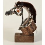 RICHARD DAWSON-HEWITT Horse head Recycled materials Sculpture Signed to base Height 42.
