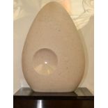 MARK STODDART Zephyr Stone form Height, including black stone base,