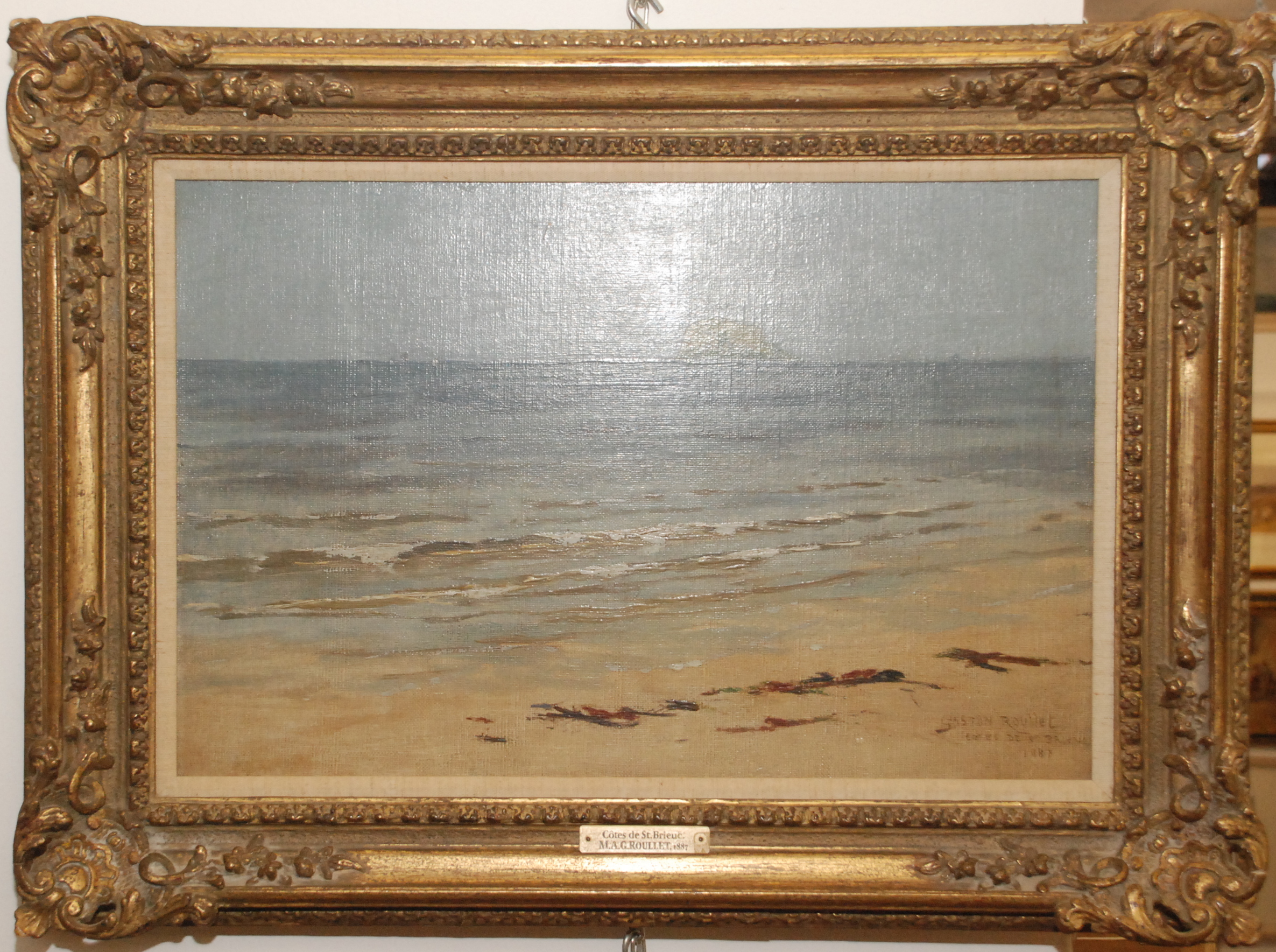 GASTON ROULLET Cotes de St Brieuc Oil on canvas Signed, - Image 2 of 2