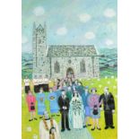 JOAN GILLCHREST Her Big Day Oil on board Initialed Label to the back 69 x 48cm (See illustration)