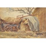 JOHN GUTTERIDGE SYKES Farmyard Watercolour Signed 19 x 29cm
