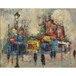 MAURILLE PREVOST A pair of Parisian street scenes Oil on canvas Each signed 14 x 17.